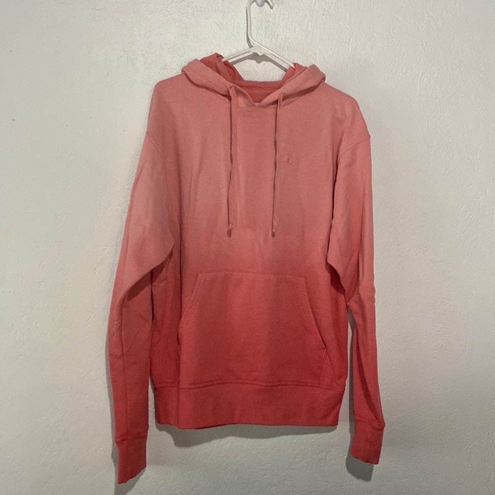 Pink ombré Champion sweater